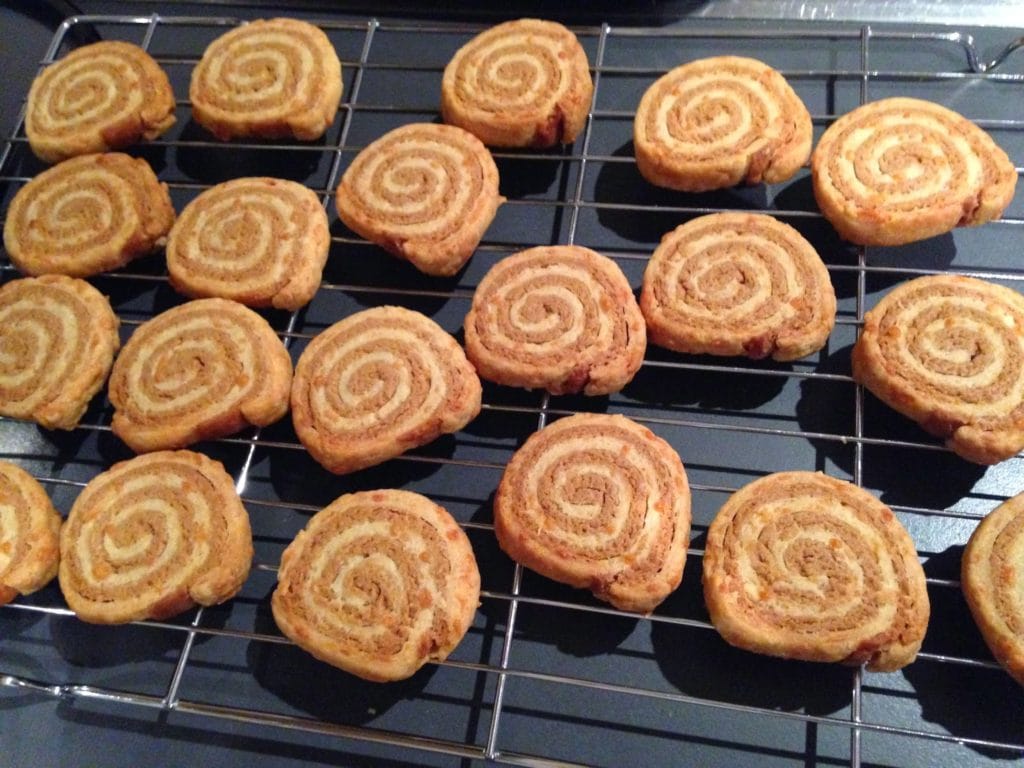 Cheese & Marmite Pinwheel Biscuits - The Baking Explorer