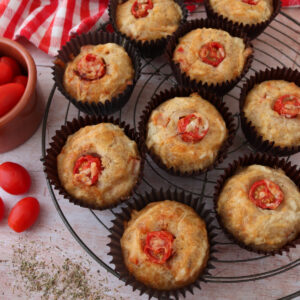 Cheese & Red Pepper Muffins