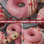 White Chocolate & Cranberry Baked Donuts
