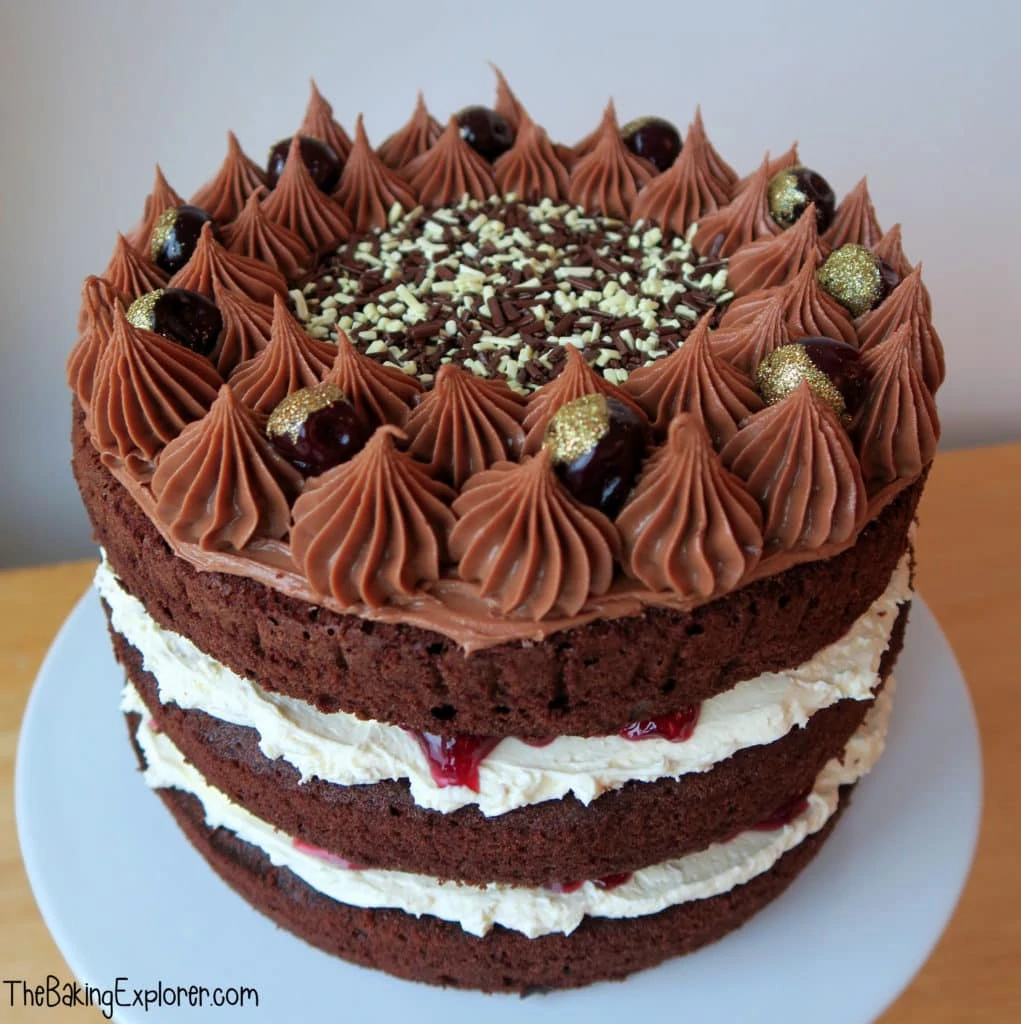 Cherry & Nutella Chocolate Cake