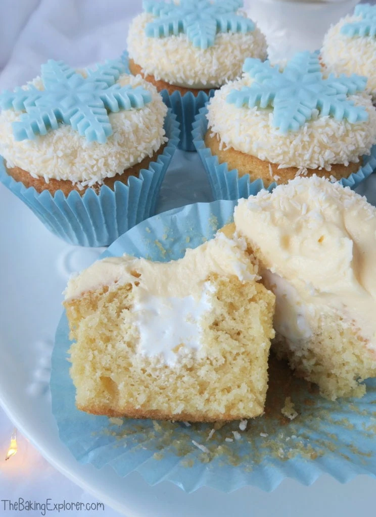 Snowball cupcakes