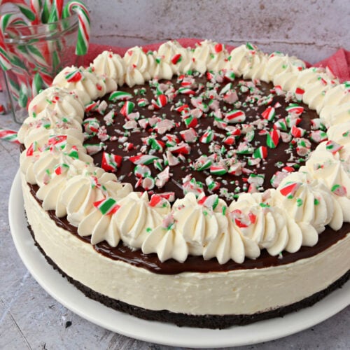 Candy Cane Cheesecake