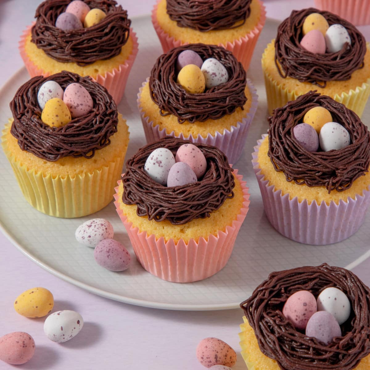 Easy Easter Nest Cupcakes - Farmersgirl Kitchen