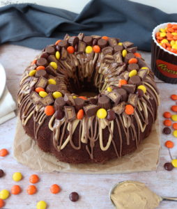 Chocolate & Peanut Butter Cheesecake Bundt Cake