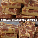 Nutella Cheesecake Blondies