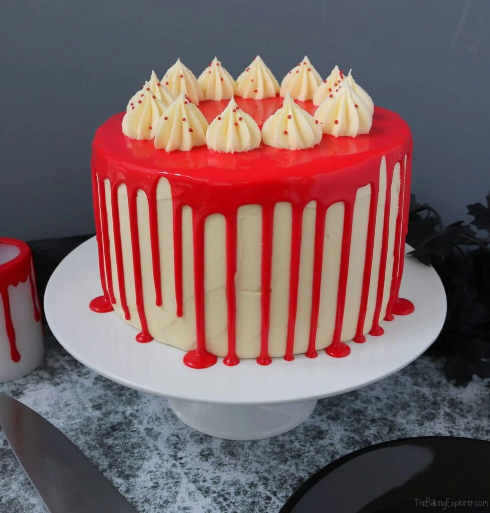 Halloween Red Velvet Drip Cake