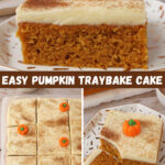 Easy Pumpkin Traybake Cake
