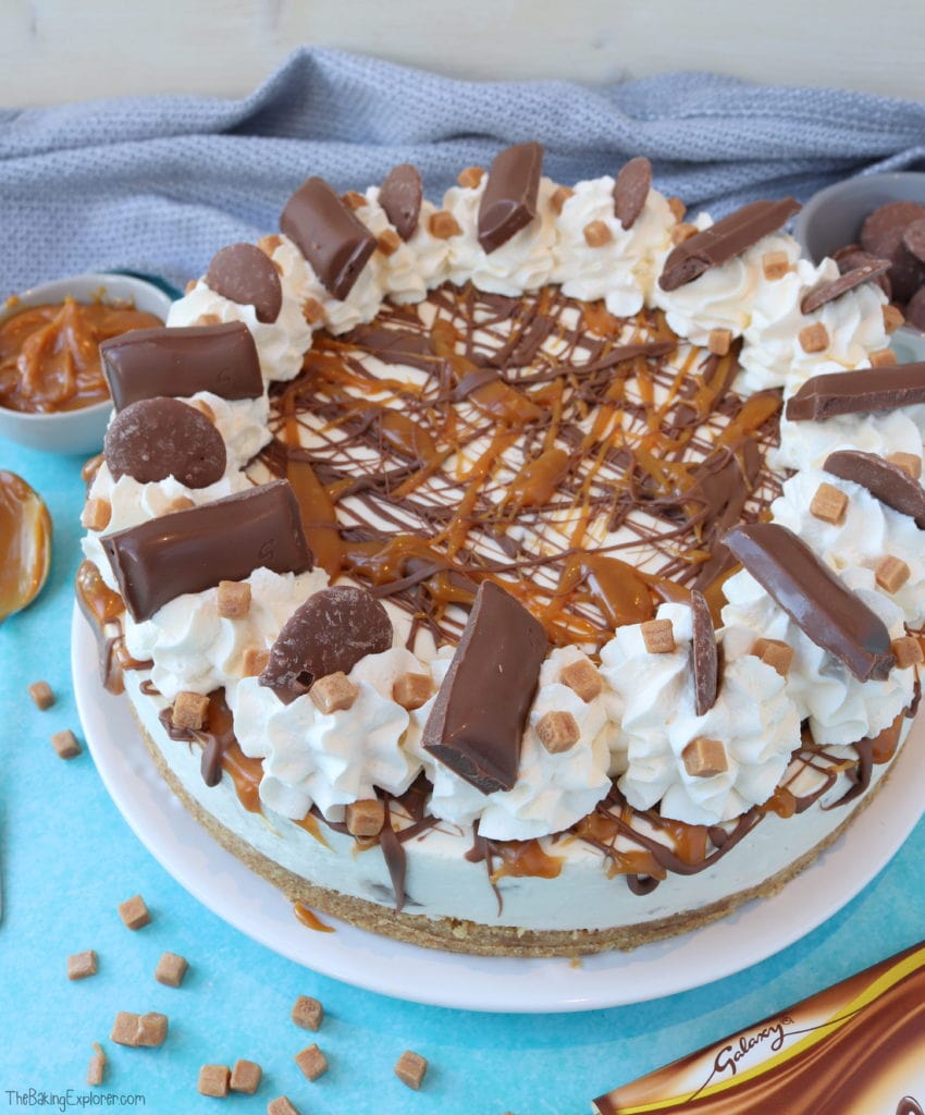 Galaxy Caramel Cheesecake