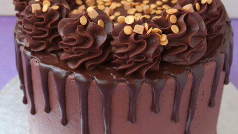 Dark Chocolate Ganache Cake with Chocolate Shaving Flower. | Chocolate ganache  cake, Tasty chocolate cake, Chocolate cake designs