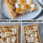 Nutella, Banana & Marshmallow Tart