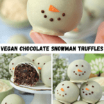 Vegan Chocolate Snowman Truffles
