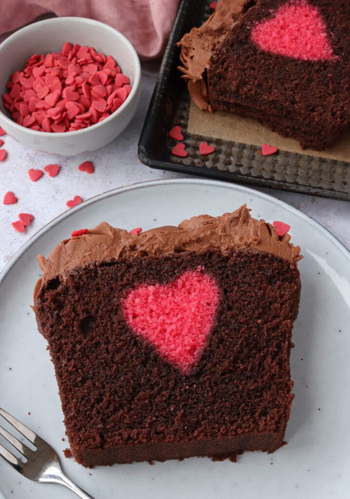 Hidden Heart Chocolate Loaf Cake