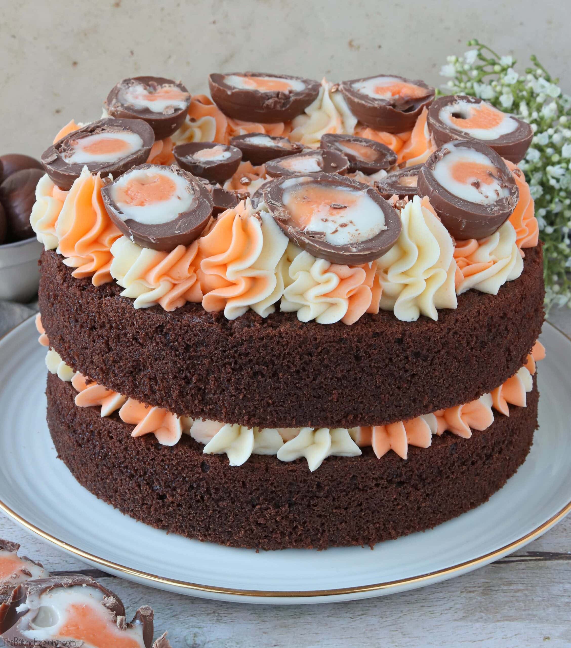 Creme Egg Chocolate Cake The Baking Explorer