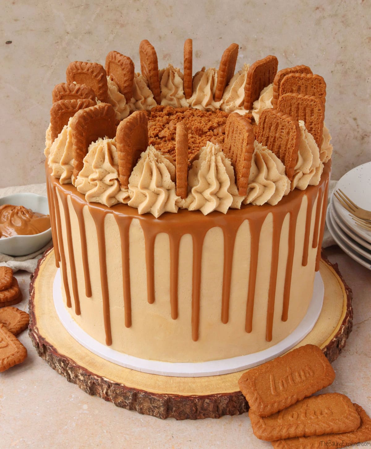 Biscoff Drip Cake The Baking Explorer