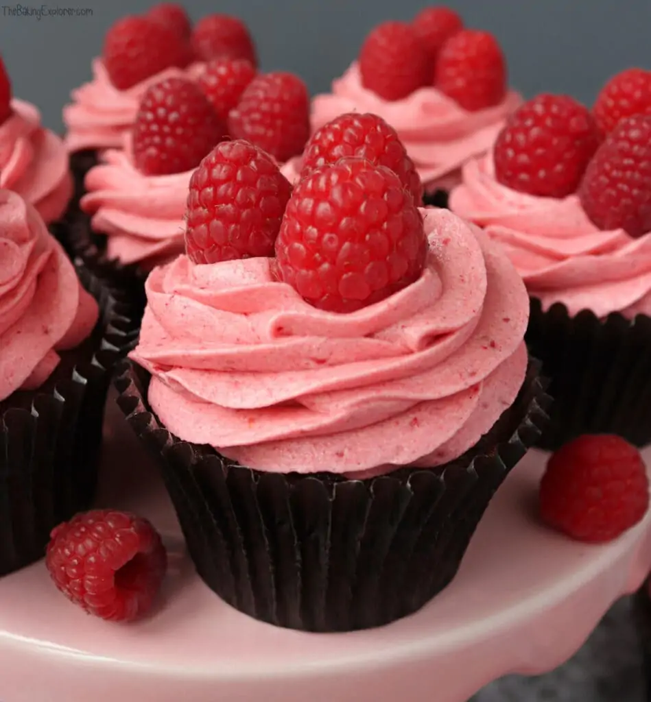 Chocolate & Raspberry Truffle Cupcakes