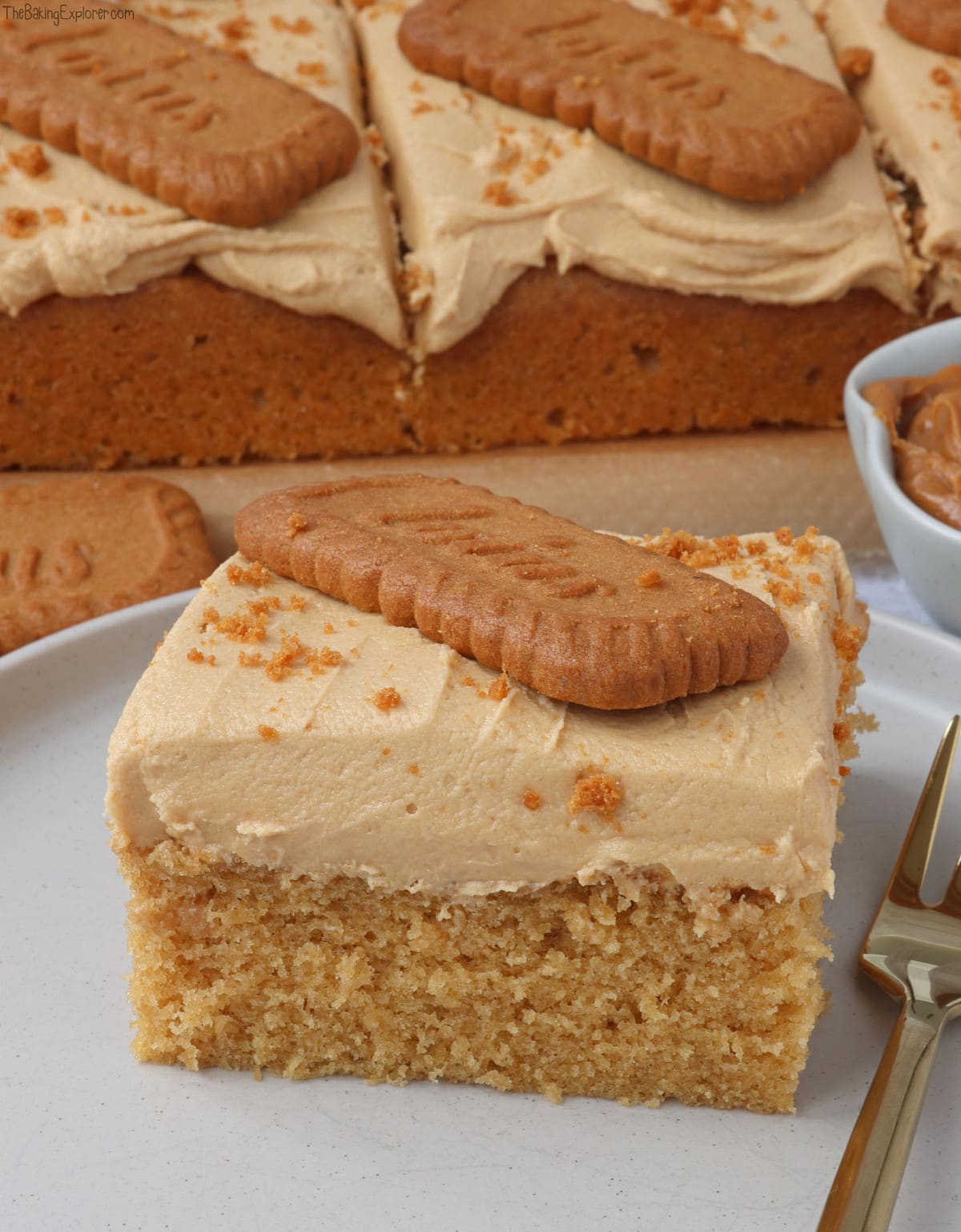 Biscoff Cake Traybake