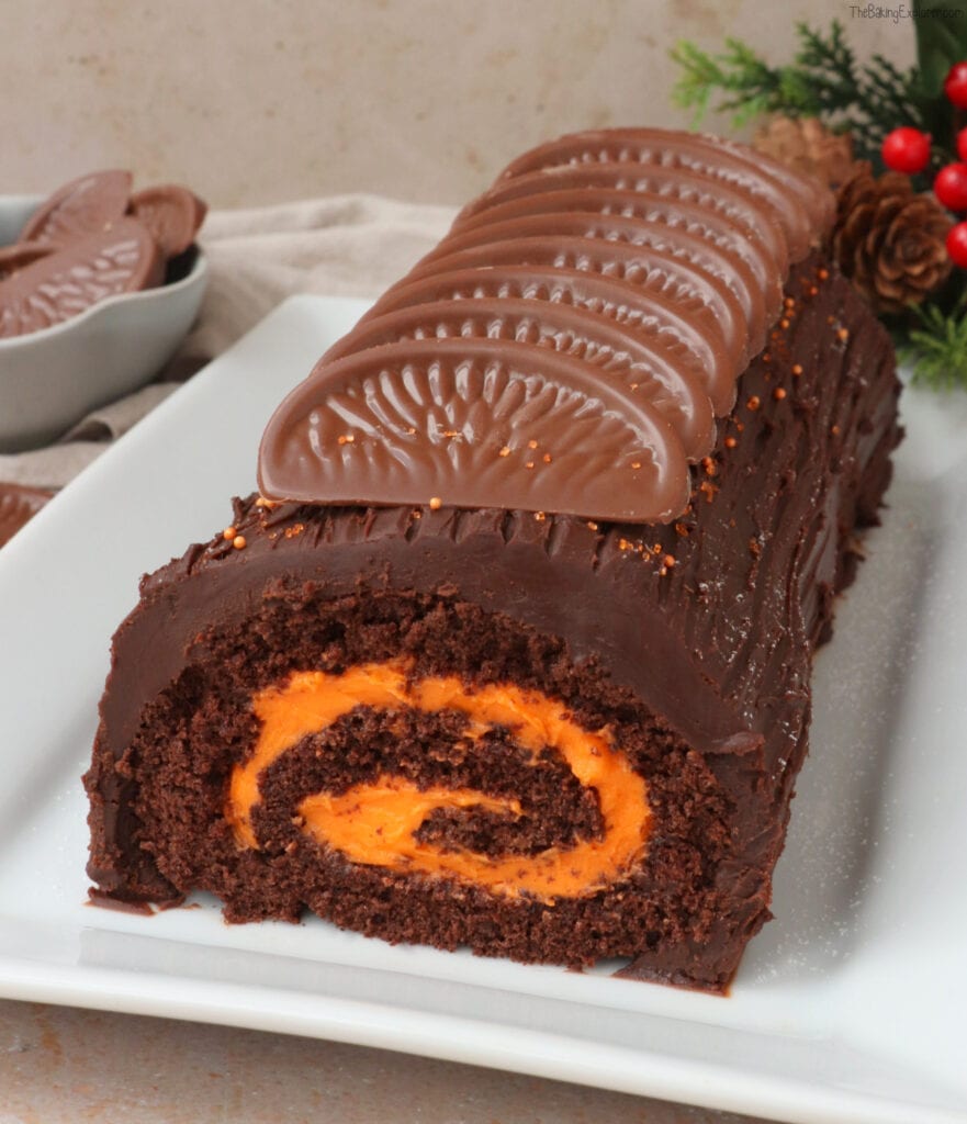Chocolate Orange Yule Log