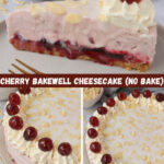 Cherry Bakewell Cheesecake (No Bake)