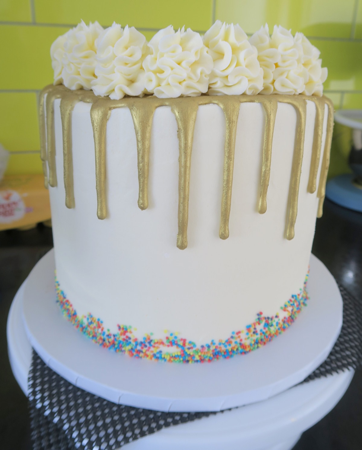Rainbow Drip Cake - The Baking Explorer