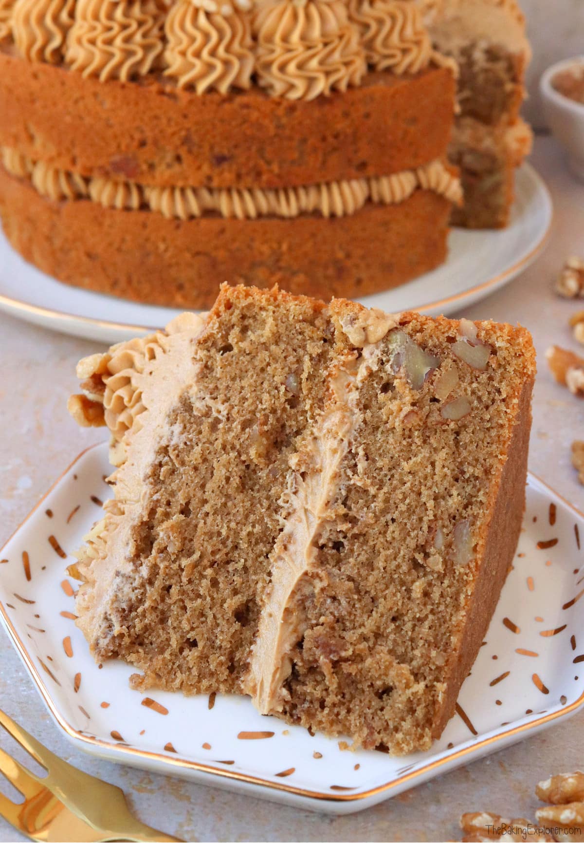 Coffee & Walnut Cake