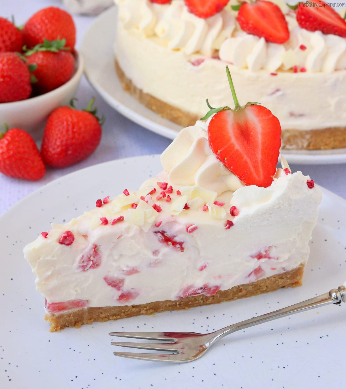 Strawberry & White Chocolate Cheesecake