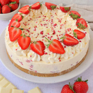 Strawberry & White Chocolate Cheesecake