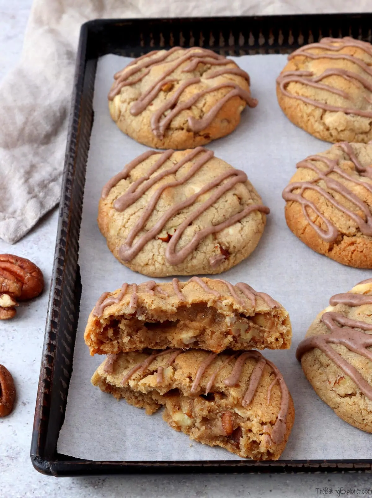 White Chocolate & Pecan Spiced Cookies