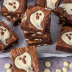Halloween Ghost Cheesecake Brownies