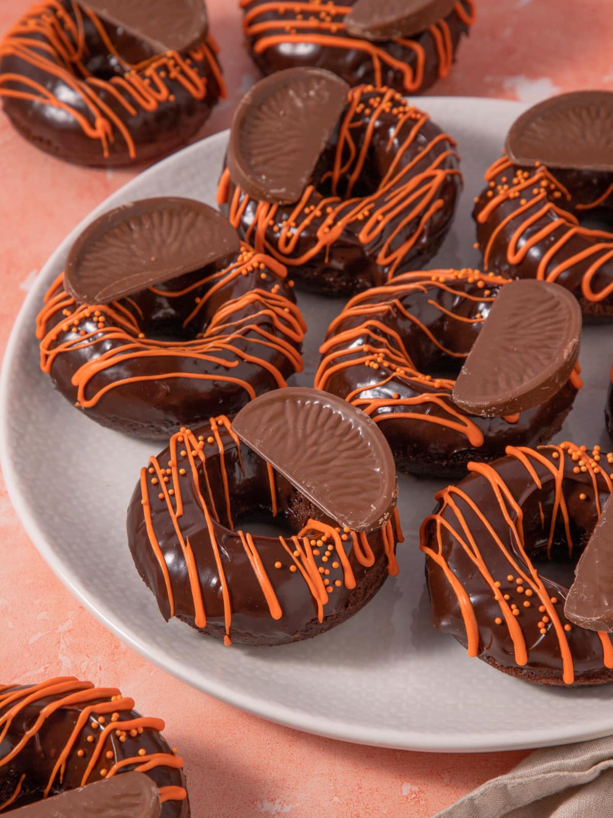 Chocolate Orange Baked Donuts
