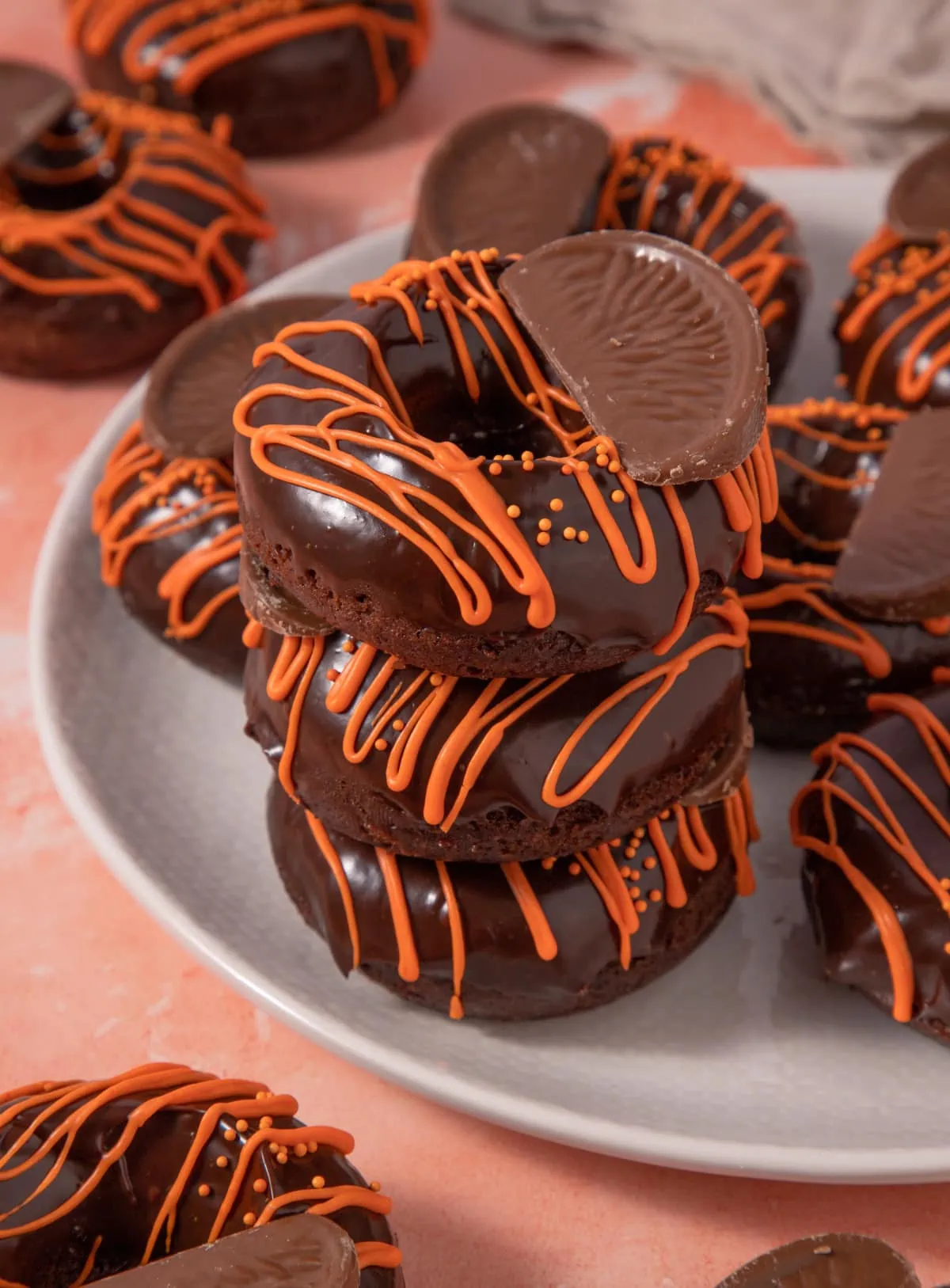 Chocolate Orange Baked Donuts