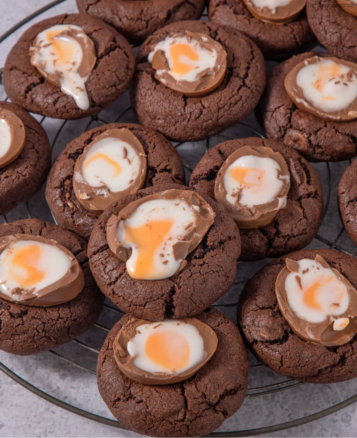 Creme Egg Chocolate Cookies