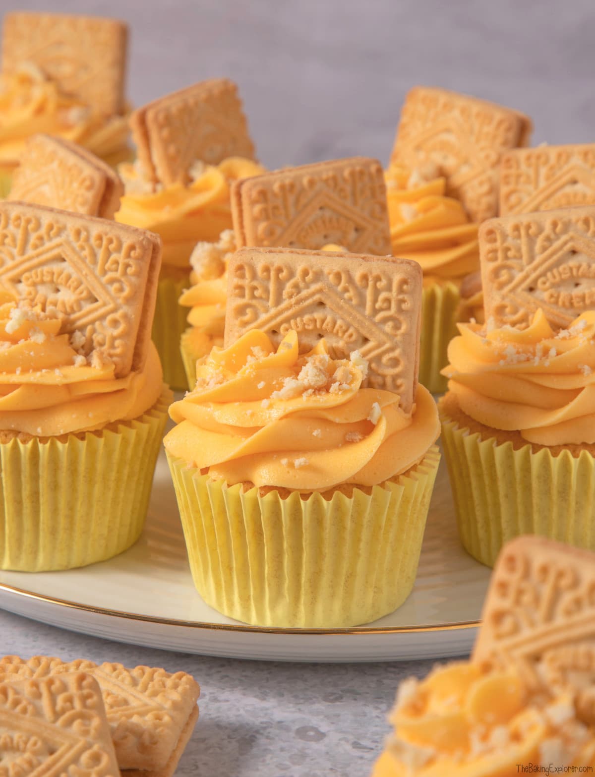 Custard Cream Cupcakes