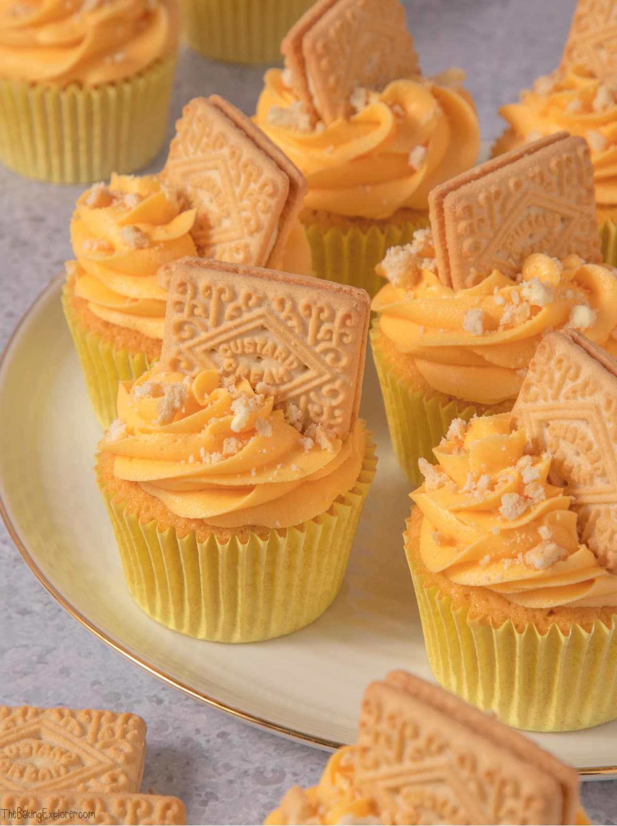Custard Cream Cupcakes