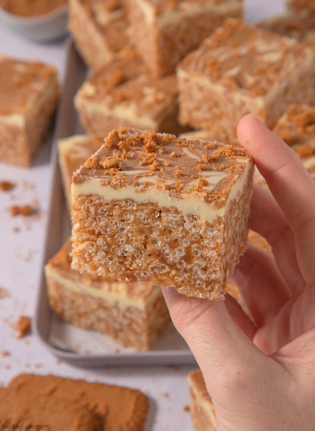 Biscoff Rice Krispie Treats