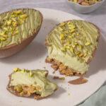 Pistachio Easter Egg Cheesecake