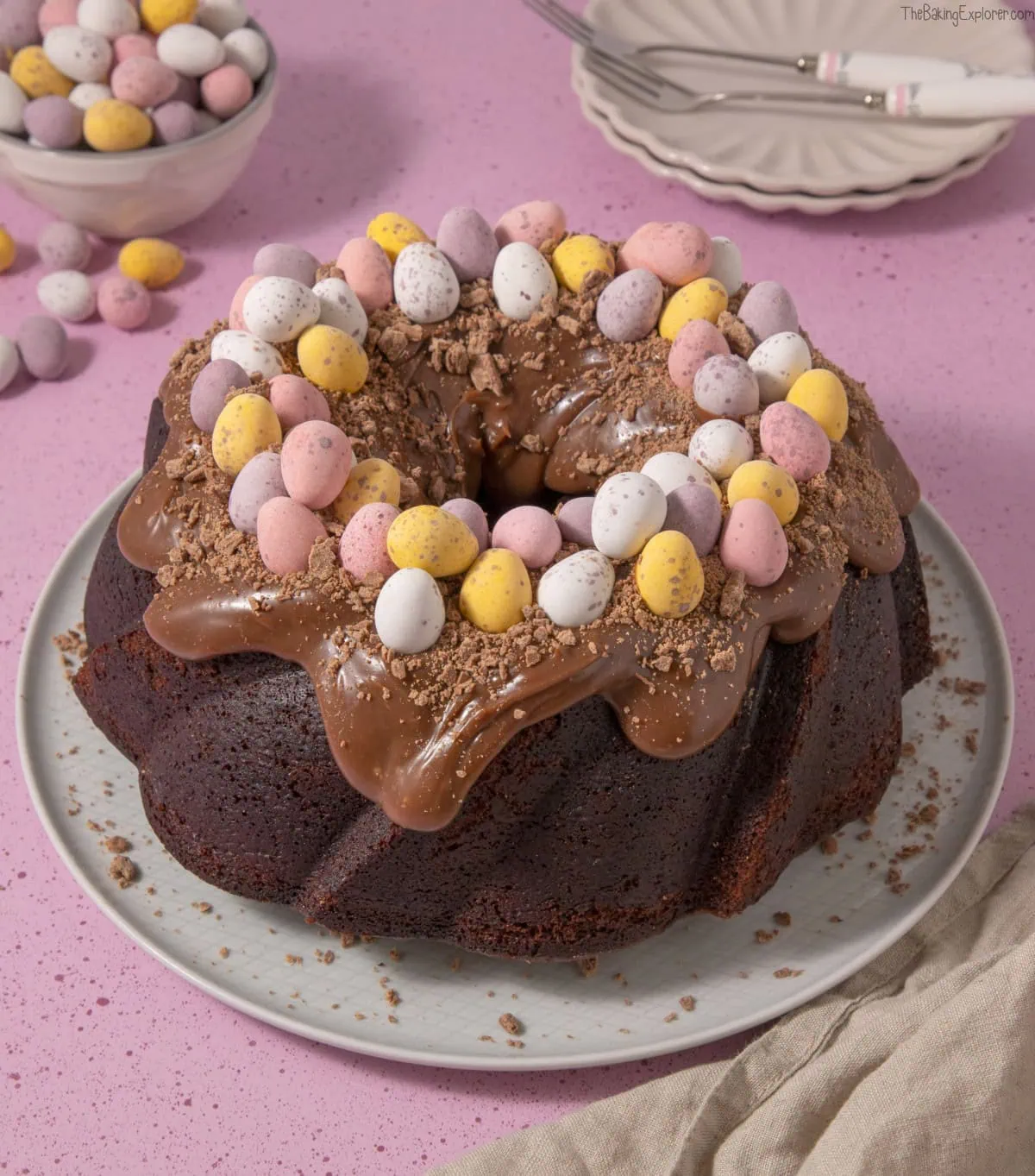 Easter Chocolate Bundt Cake