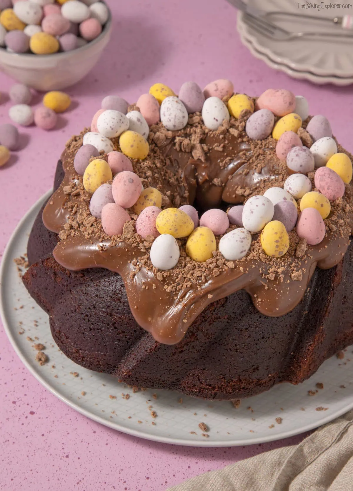 Easter Chocolate Bundt Cake