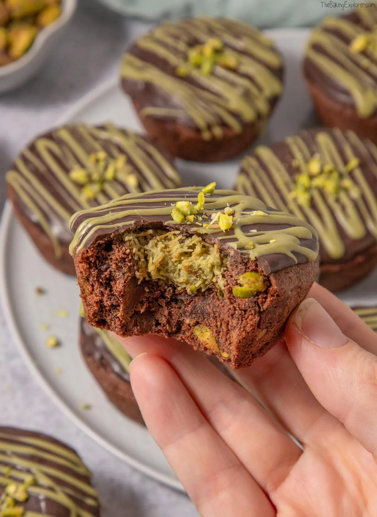 Chocolate & Pistachio Cookie Cups