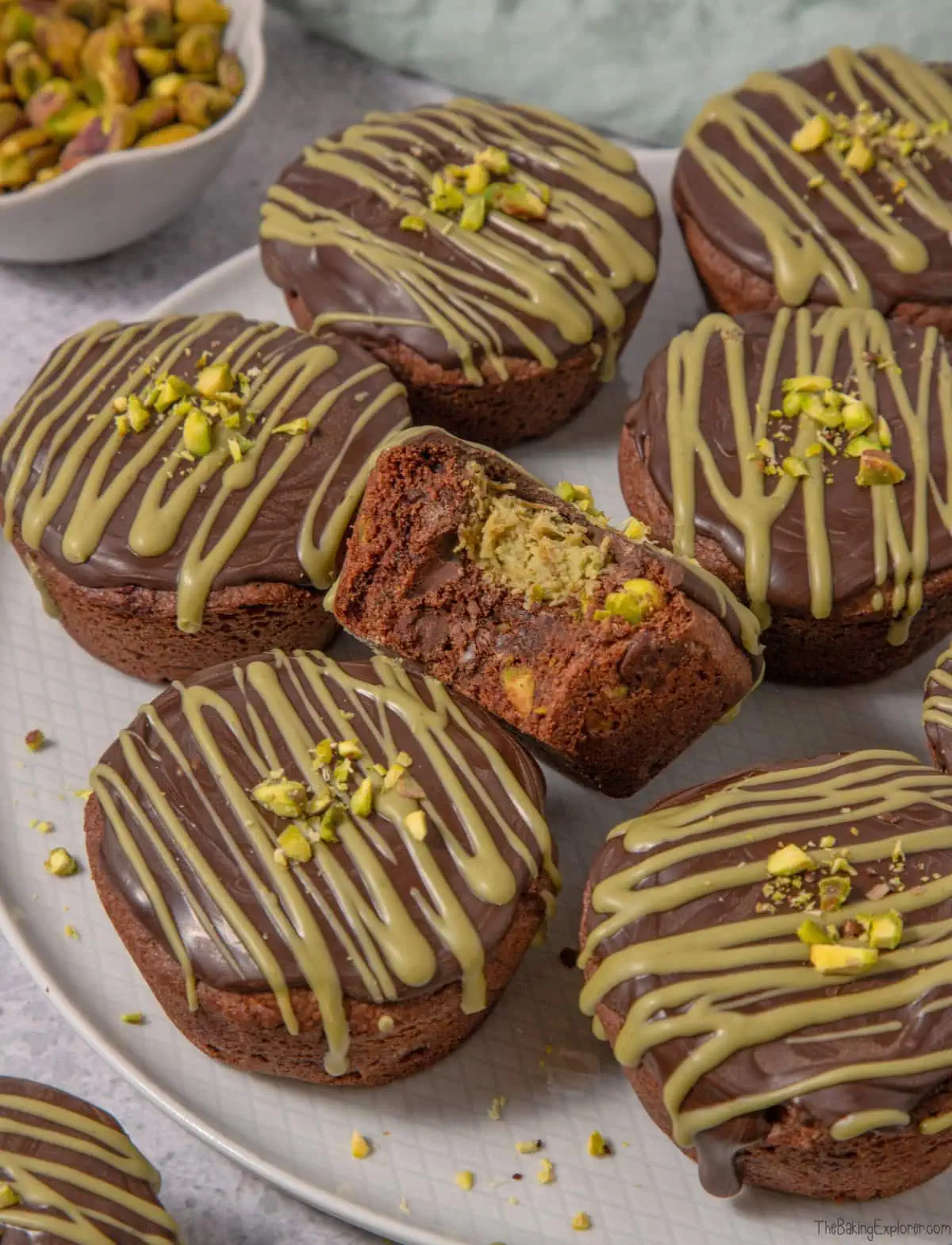 Chocolate & Pistachio Cookie Cups