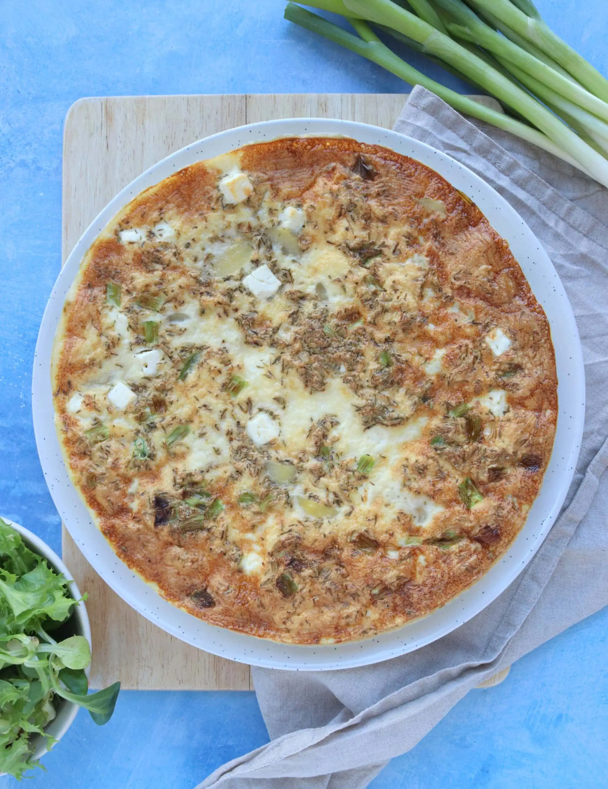 Potato, Spring Onion & Feta Frittata