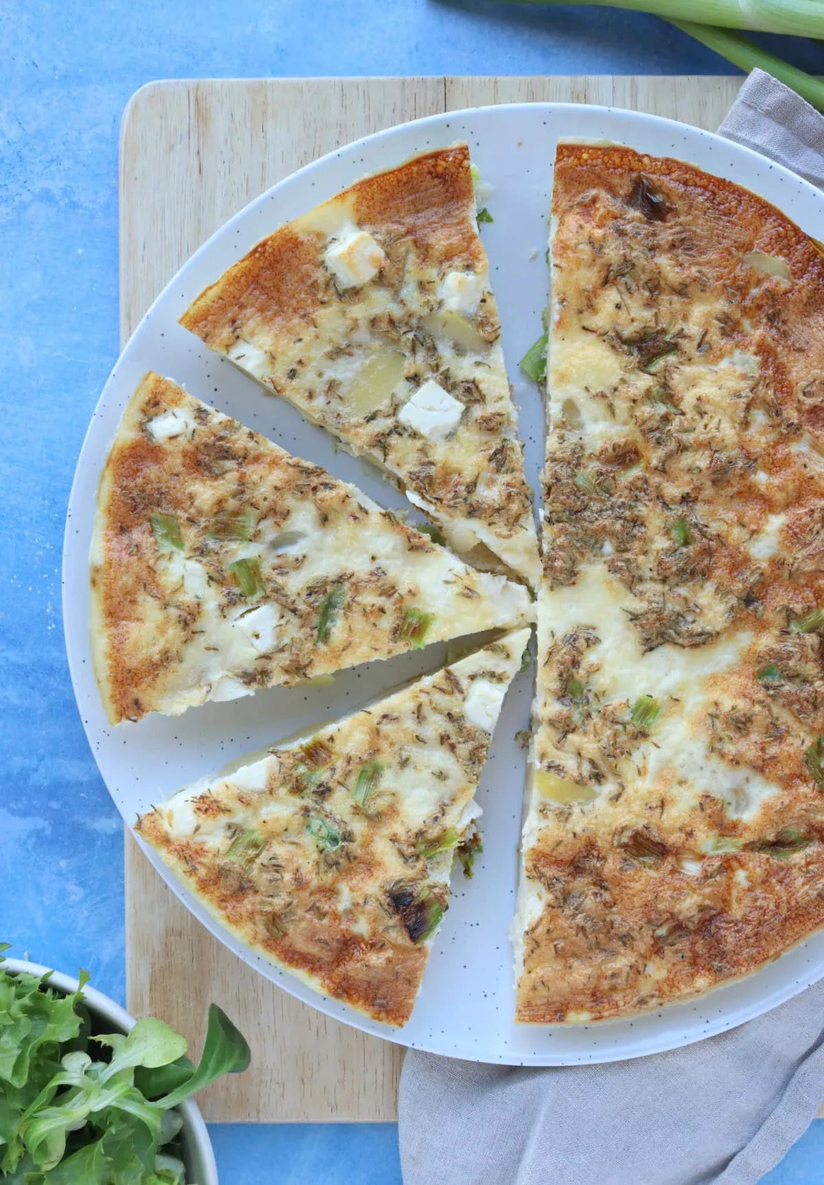 Potato, Spring Onion & Feta Frittata