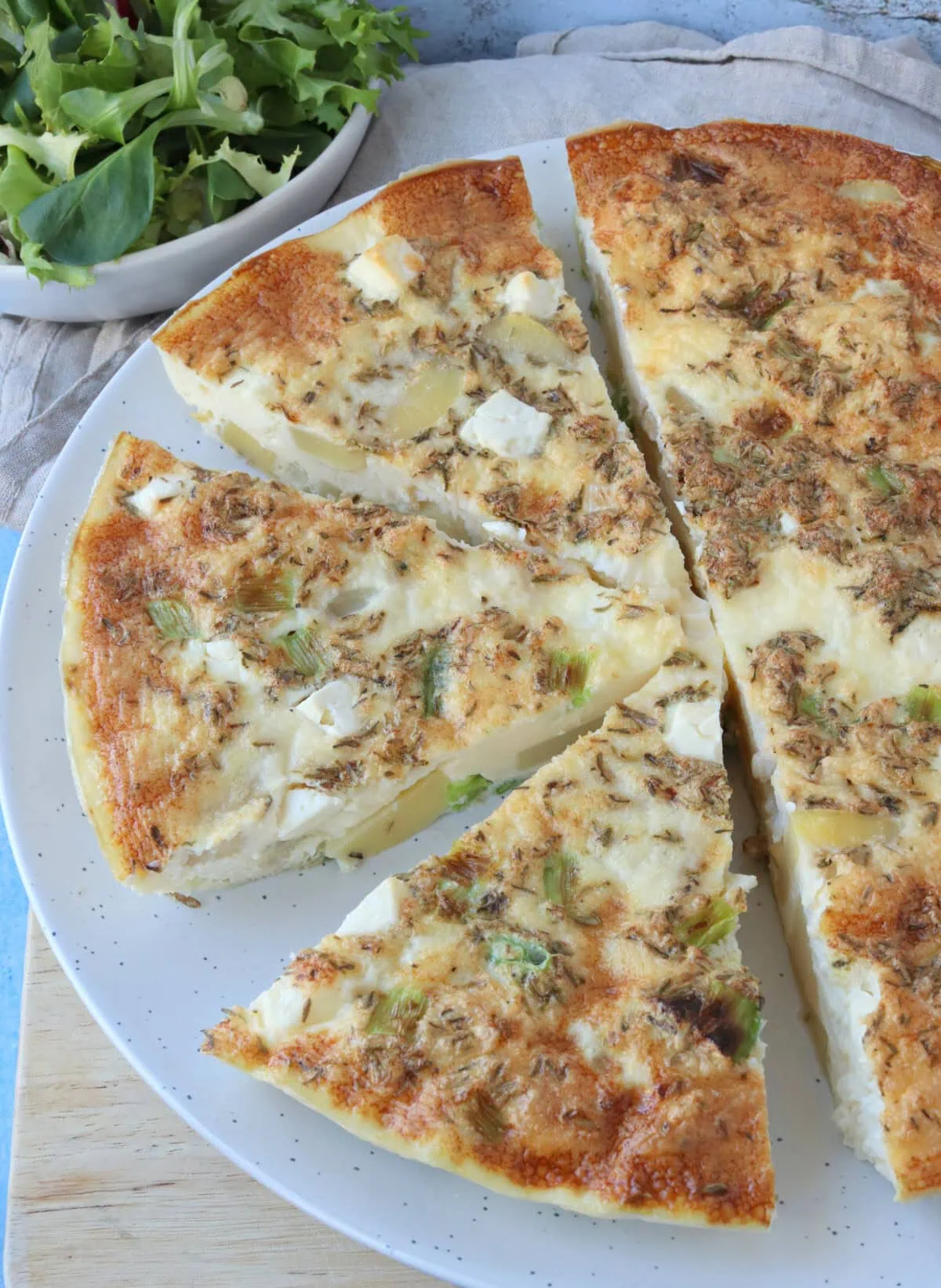 Potato, Spring Onion & Feta Frittata
