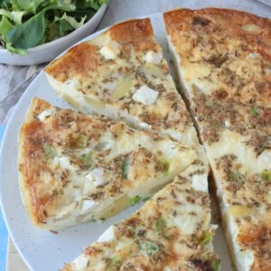 Potato, Spring Onion & Feta Frittata