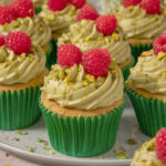 Pistachio & Raspberry Cupcakes