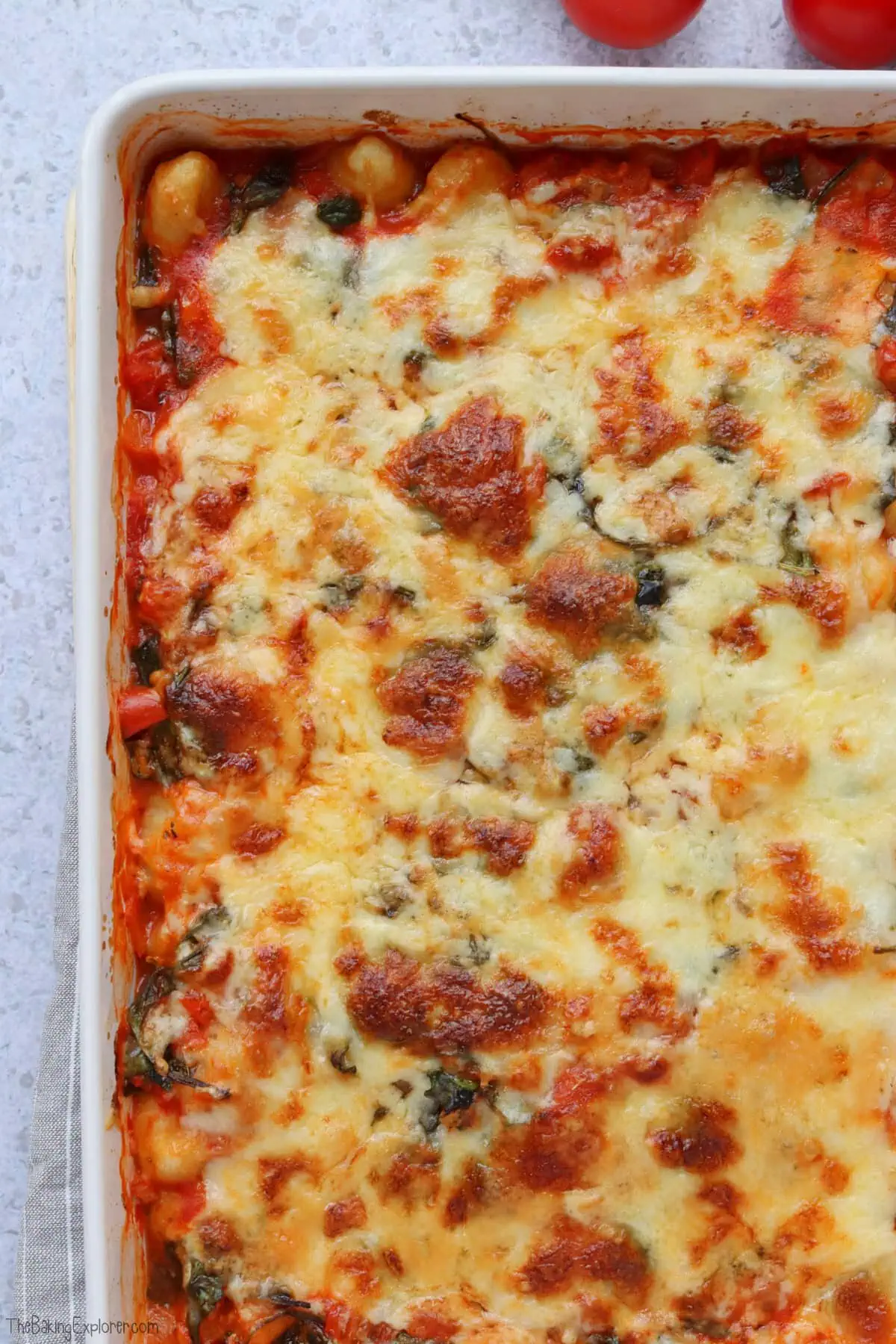 Tomato & Spinach Gnocchi Bake