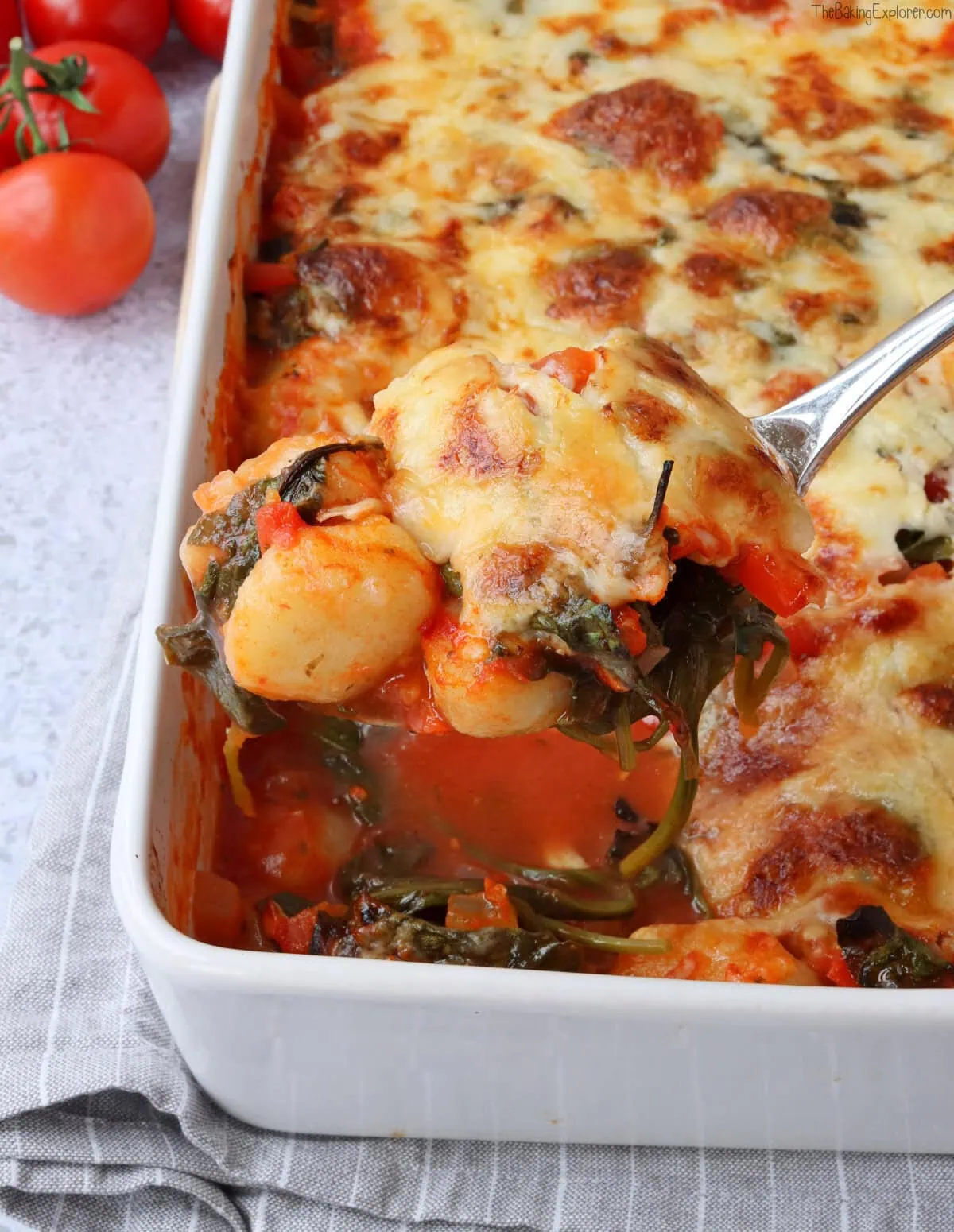 Tomato & Spinach Gnocchi Bake