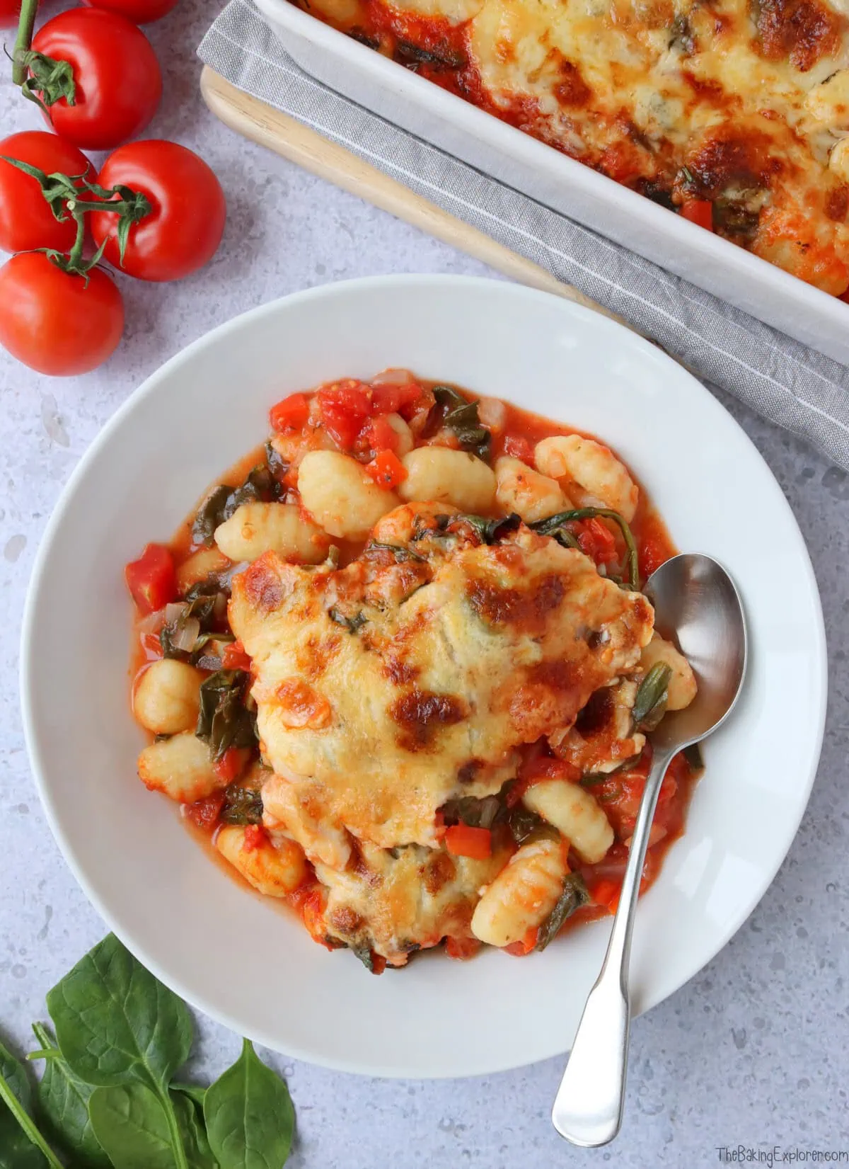 Tomato & Spinach Gnocchi Bake