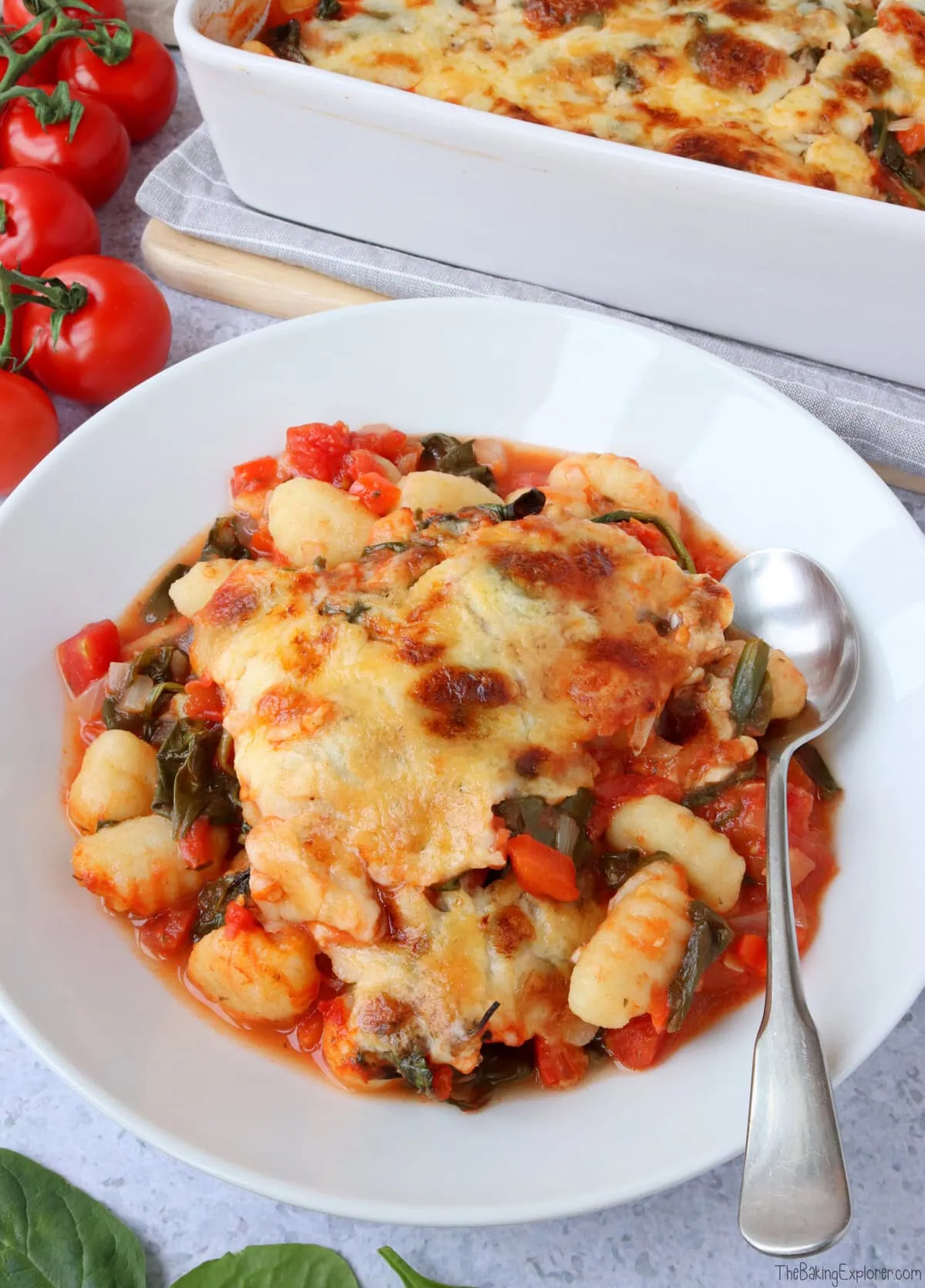 Tomato & Spinach Gnocchi Bake