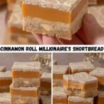 Cinnamon Roll Millionaire's Shortbread