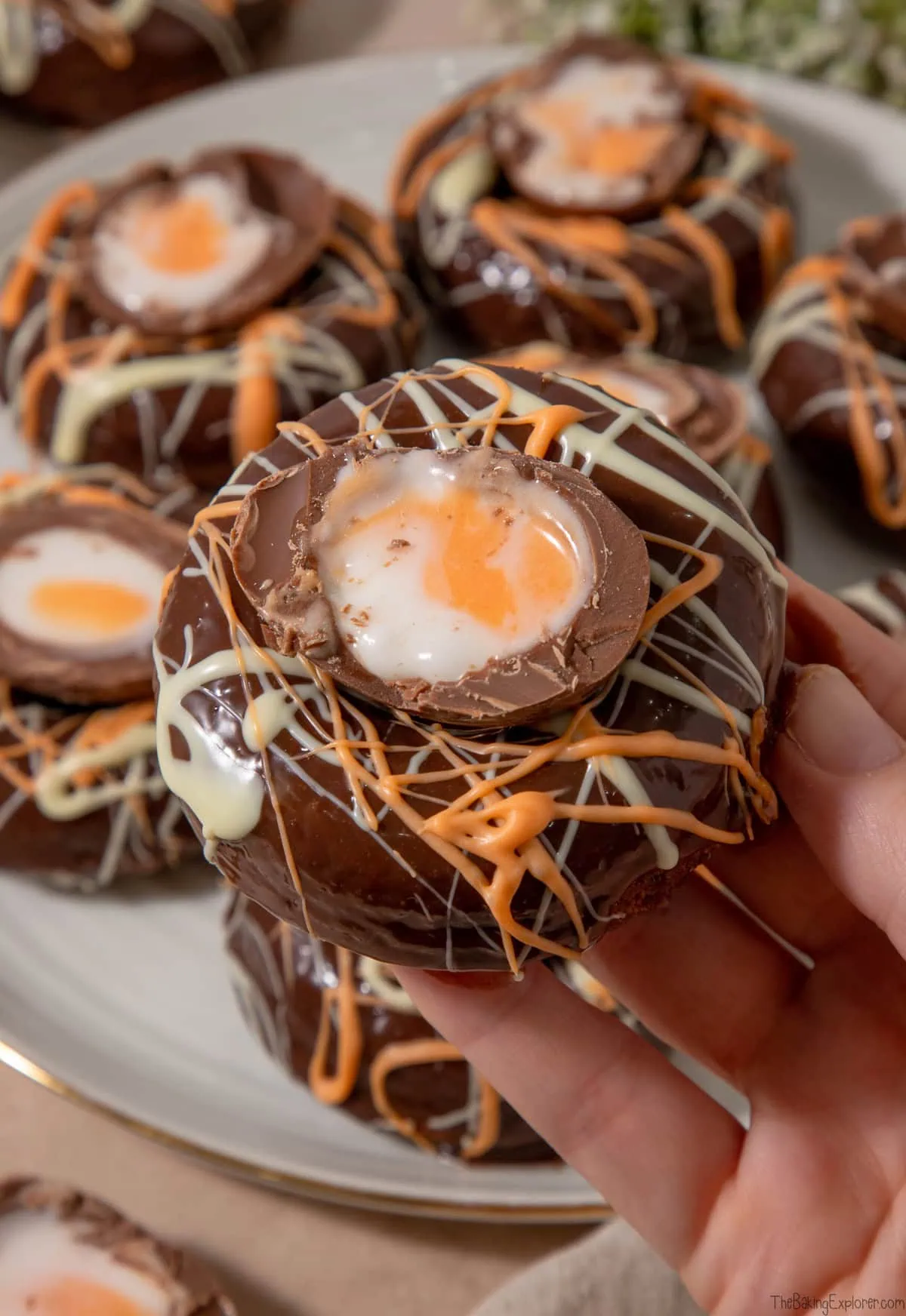 Creme Egg Baked Donuts
